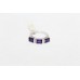 Women's 925 Sterling Silver Natural Purple Amethyst three gem stone Ring A 57